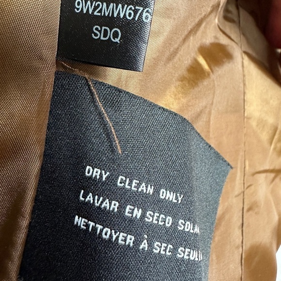 Nine West Colorblock Wool Blend Pea Coat  Heather Brown Gray, sz‎ 6, EUC - Picture 5 of 6